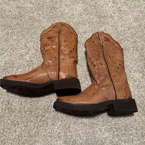 Justin Brown Western Heeled Boots